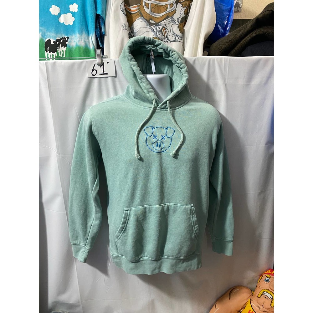 Shane Dawson Seafoam Green Pig Hoodie size Small SHANE DAWSON PIG HOODIE